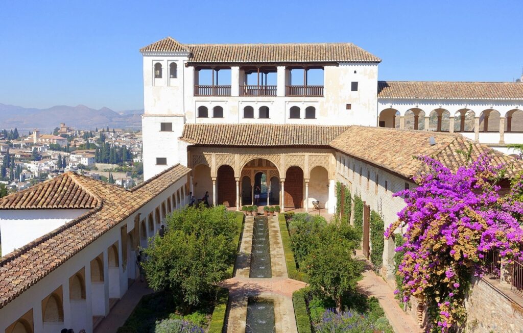 The Alhambra’s summer palace gardens are a peaceful retreat with hedge-lined paths and stunning views. It’s included in most Alhambra tickets.