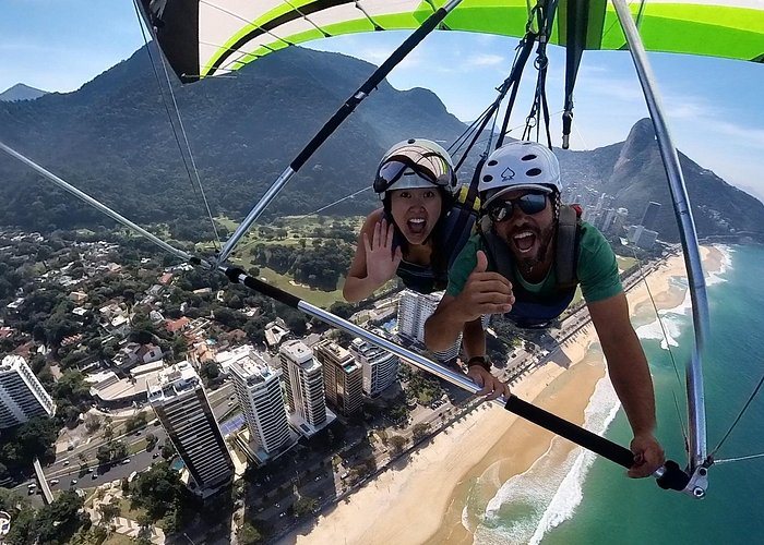 Tandem flight from Pedra Bonita, soaring over beaches and mountains. Pure freedom—book for that bucket-list thrill.