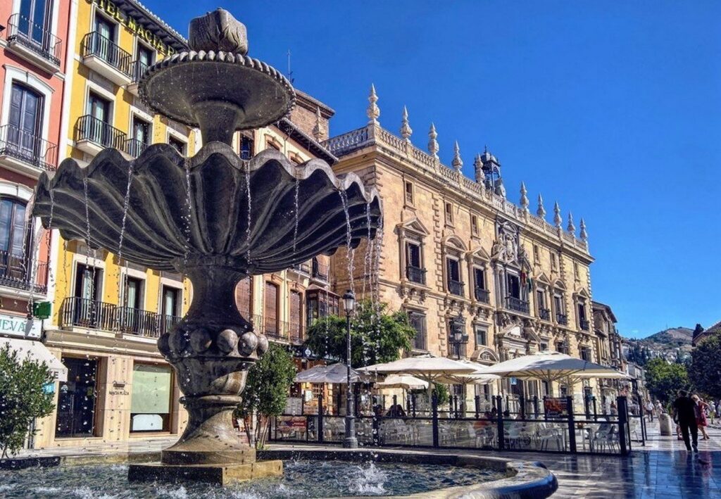 The heart of Granada’s social scene, lined with tapas bars and historic buildings. Grab a drink at Bodegas Castañeda and watch the world go by.