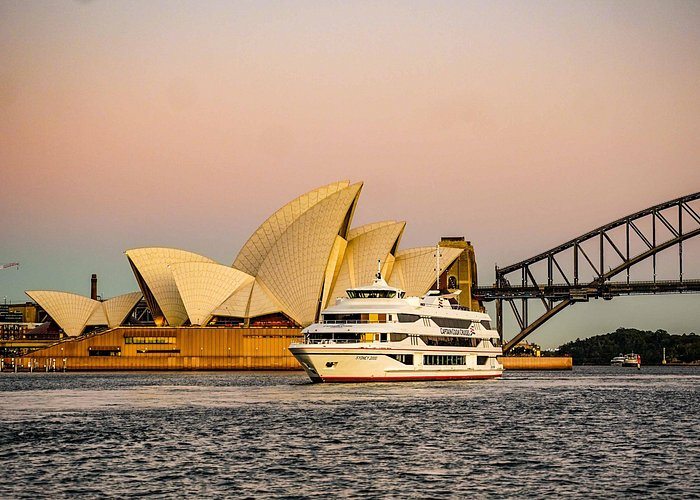 Sail the harbor at dusk, spotting the bridge and Opera House while enjoying a buffet dinner. It's romantic and scenic (~$70 USD).
