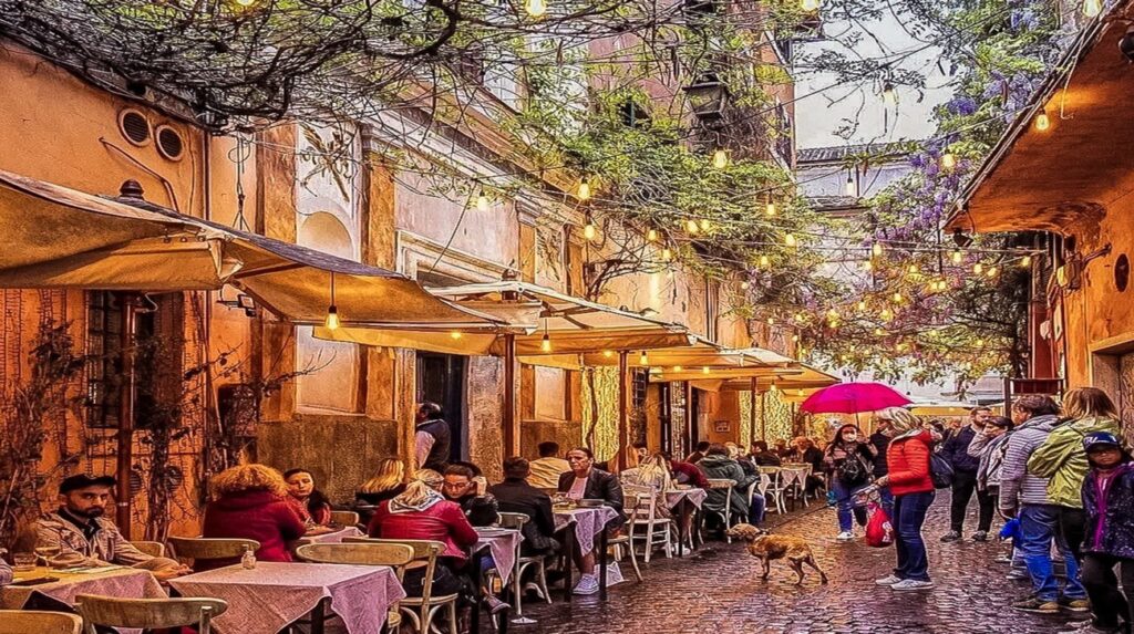 Cross the Tiber for this neighborhood's boho feel – colorful streets, great food, and live music. It's less touristy and more authentic Roman life.