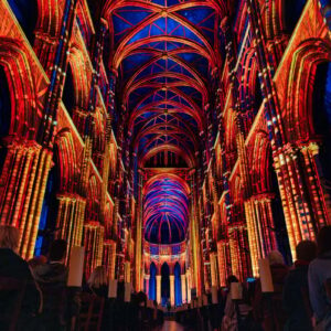 Experience a stunning 360-degree light and sound show at Brussels Cathedral. Discover 800 years of history with immersive mapping. Book your tickets now!