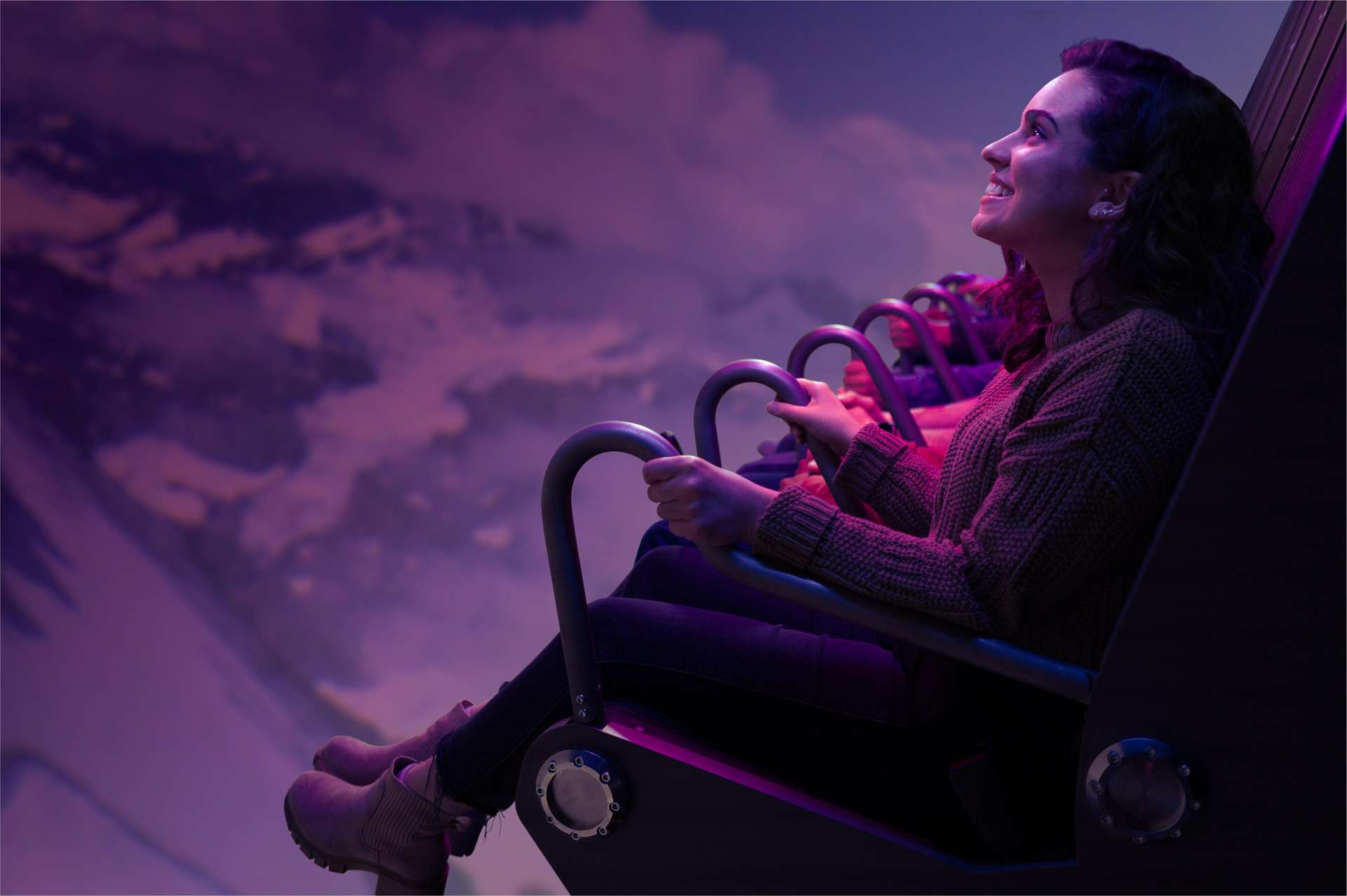 Experience the ultimate feeling of flight at Flyover Vancouver! Soar over iconic global destinations on a 20-meter spherical screen with motion
