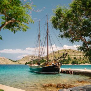 Cruise the Zadar coastline on a historic wooden boat with unlimited wine