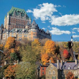 Experience a full-day trip to Quebec City & Montmorency Falls. See the stunning falls and explore the UNESCO World Heritage Site