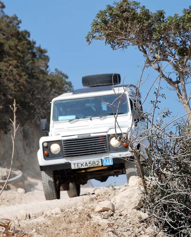 Explore the Akamas coastline on a 4x4 Jeep safari. Swim in the Blue Lagoon