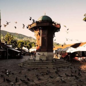Explore the rich history of Sarajevo on a grand walking tour. See the Sebilj Fountain