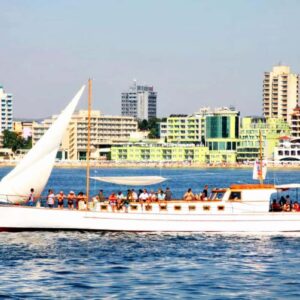 Explore the scenic bays of Nessebar on a half-day cruise with swimming