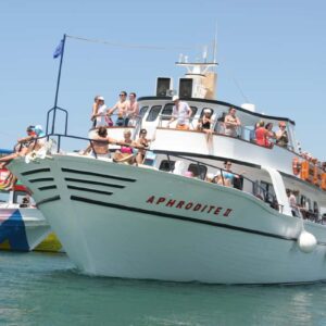 Sail from Ayia Napa to the Blue Lagoon and Turtle Cove on a relaxing cruise. Enjoy swimming