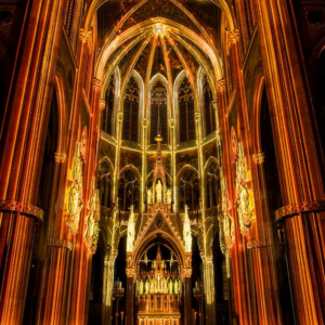 Experience an immersive 30-minute light and sound show at Vienna's Votive Church. Journey through the story of Genesis in six acts. Book your tickets now!